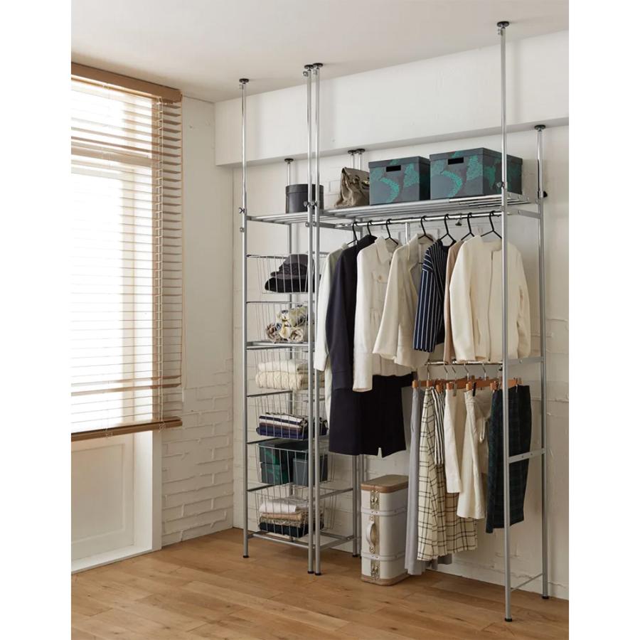 dinos（ディノス） ワードローブ ウォークイン突っ張りハンガー 幅78cm