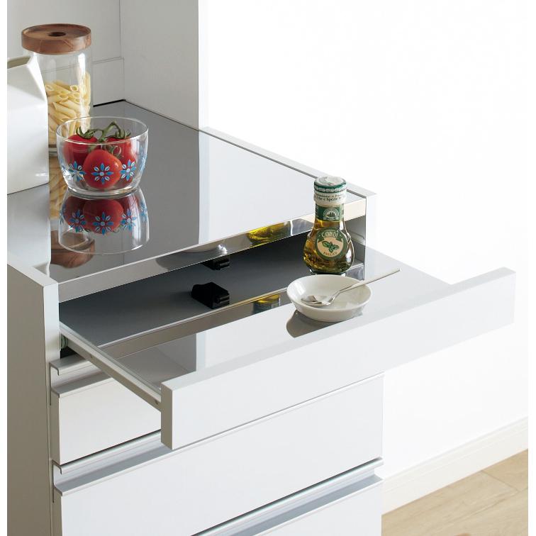 dinos ステンレス天板 隙間収納 引き出しタイプ 完成品 日本製 幅15cm 幅15奥行55cm］ ステンレス天板隙間収納 引き出しタイプ 完成品