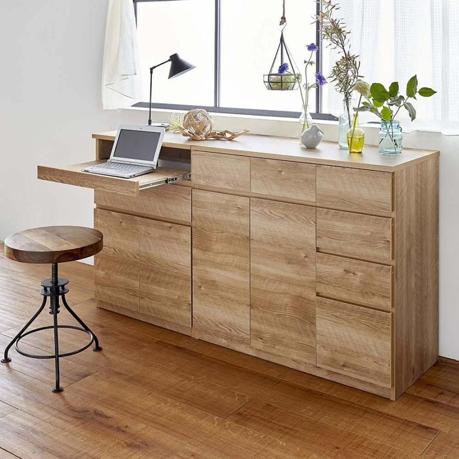 dinos テレワークにも最適 北欧スタイルリビング収納シリーズ PC