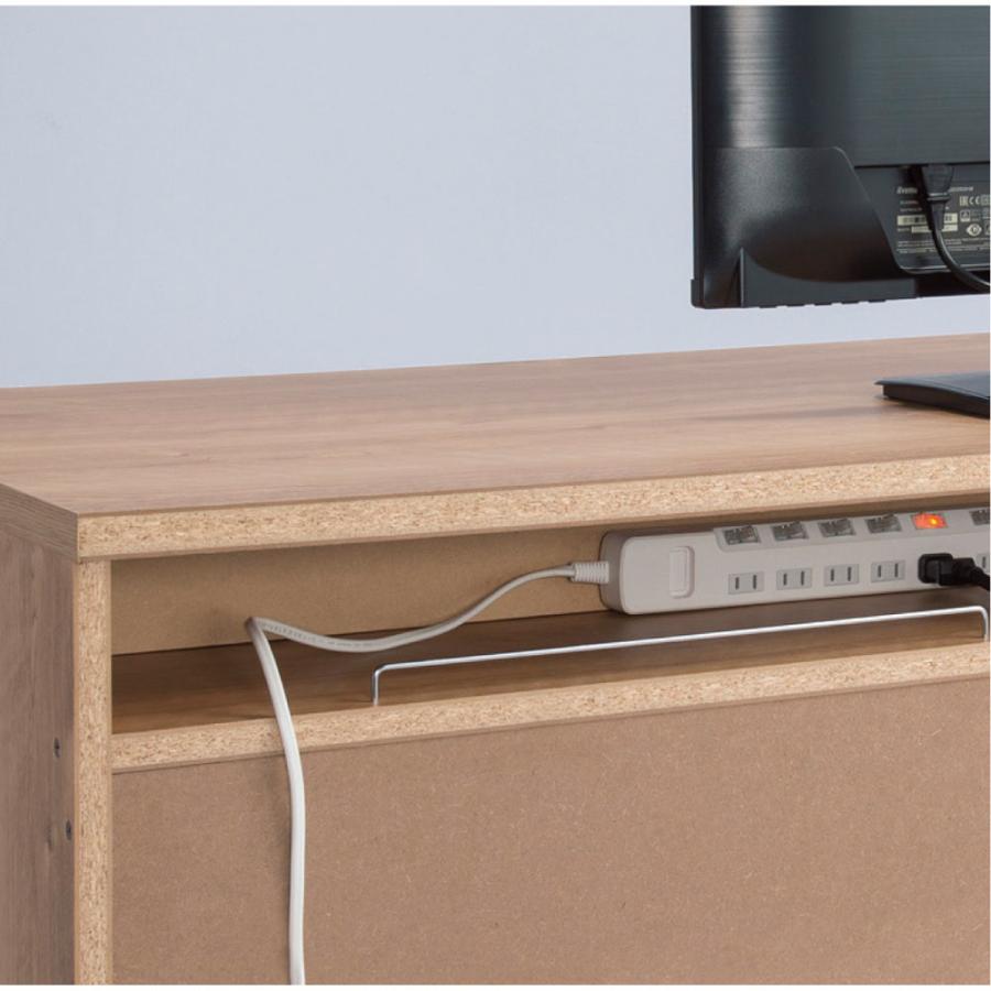 dinos（ディノス） 天然木調 配線すっきりデスクシリーズ デスク・幅