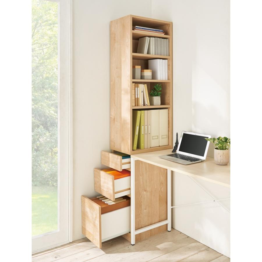 dinos（ディノス） 天然木調 配線すっきりデスクシリーズ サイドラック