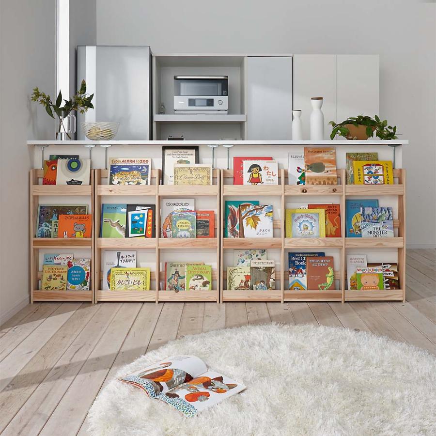 旅行用品 ホビー ペット キッズ ベビー 絵本ラック 絵本棚 家具 収納 子供部屋 幅78 5cm奥行10 5cm 国産杉の収納ラックシリーズ 絵本収納ラック ディノス Paypayモール店 通販 Paypayモール