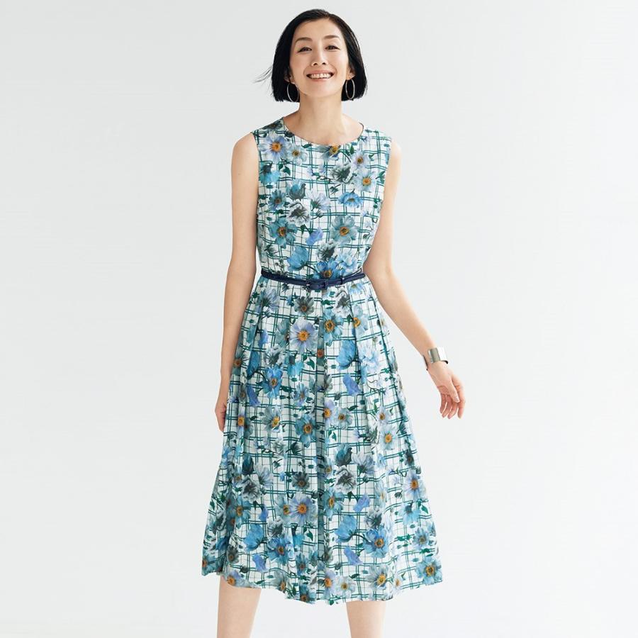 ファッション ワンピース チュニック プリント 柄ワンピース Liberty Print リバティプリント ピクニック ワンピース ディノス Paypayモール店 通販 Paypayモール