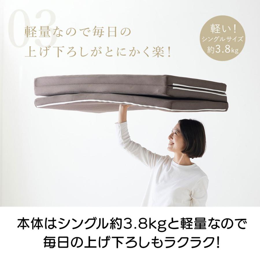 dinos（ディノス） 布団 三つ折り 快眠 省スペース 軽量 サポート 体圧