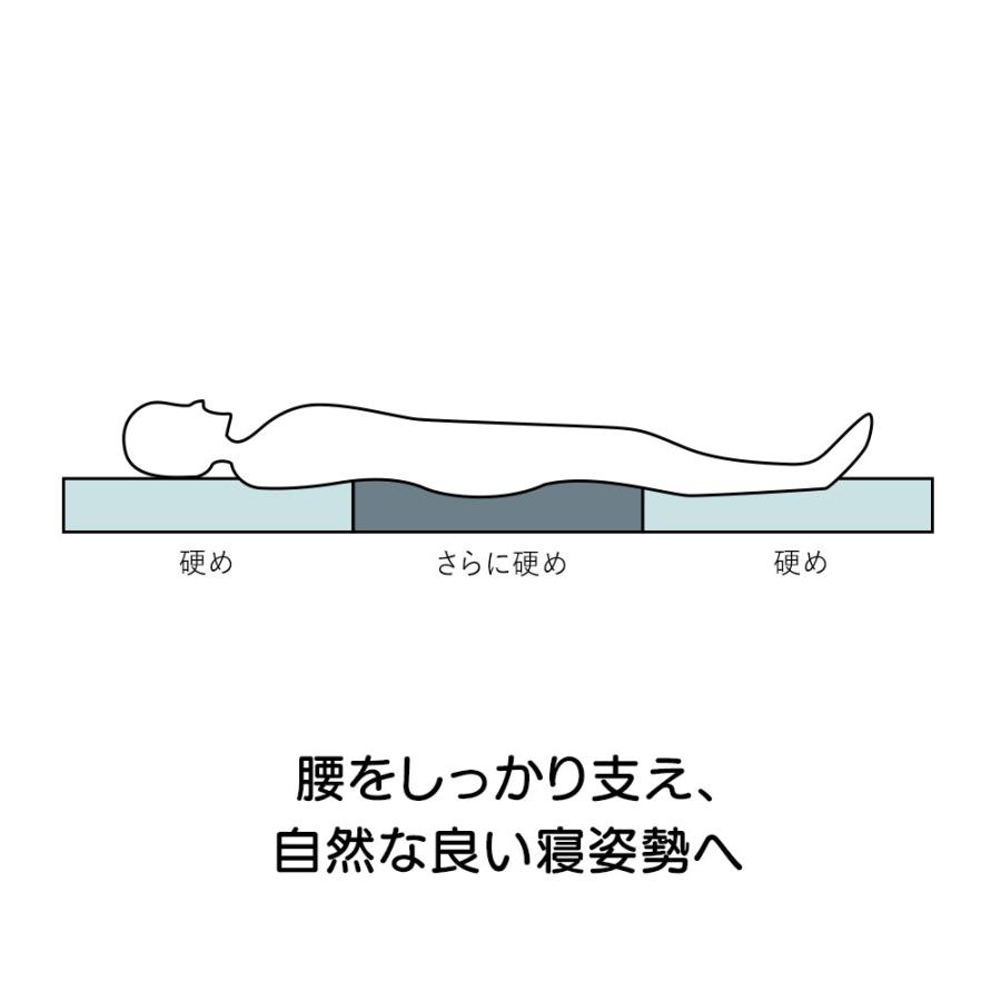 dinos（ディノス） 布団 三つ折り 快眠 省スペース 軽量 サポート 体圧