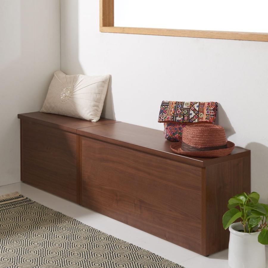 dinos（ディノス） 耐荷重100kg！組立不要 収納庫付ベンチ ボックス