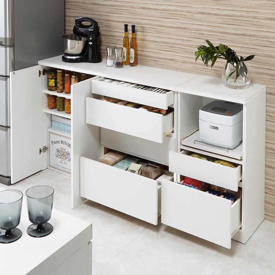 ディノス キッチンカウンター 食器棚 ホワイト 幅60センチ 【公式通販】