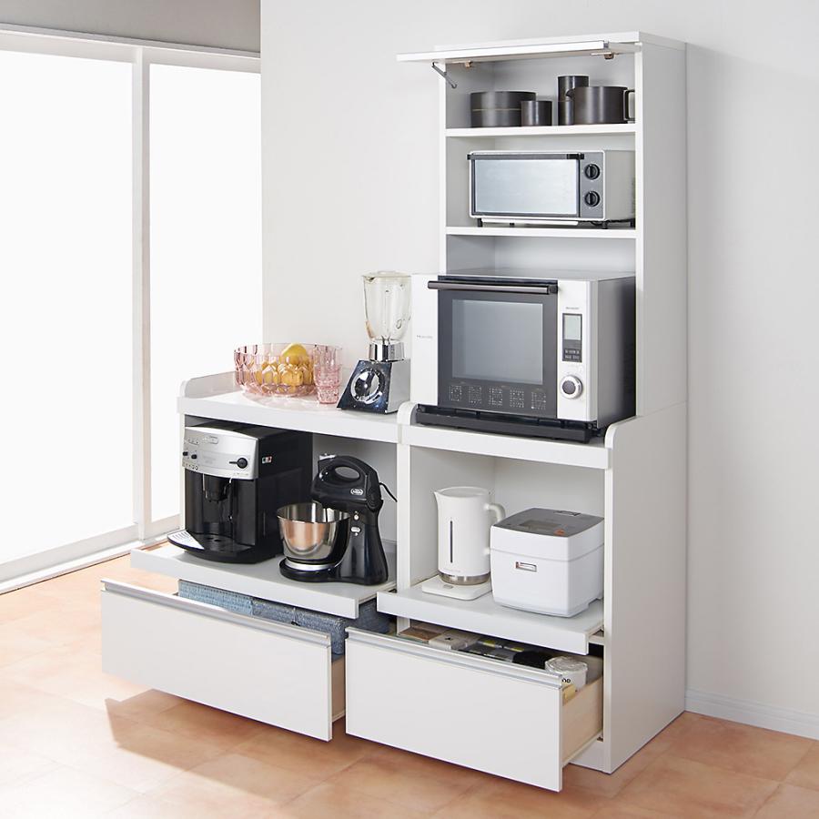 dinos（ディノス） 大型レンジが置ける家電収納庫 3段レンジラック・幅