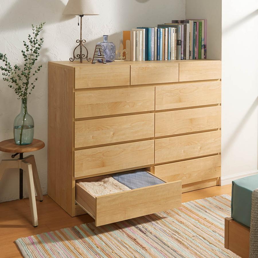 dinos（ディノス） 頑丈天板を賢く活用！ワイドクローゼットチェスト 5