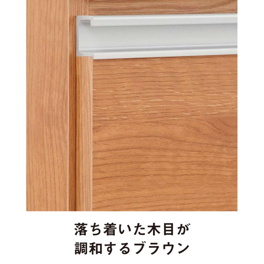 組立不要 スライドテーブル付きキッチン収納 引き出し 幅53.5cm キッチン収納 キッチンカウンター 640903の画像