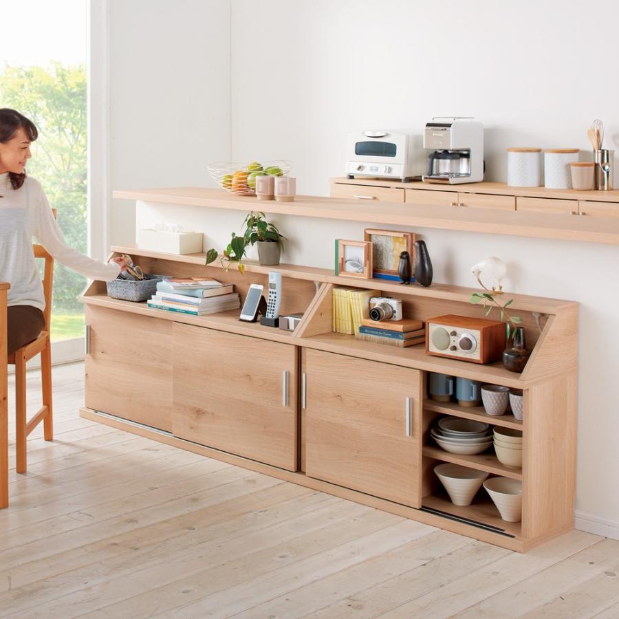 dinos 配線すっきりカウンター　カウンター下収納 配線すっきりカウンター下収納庫 5枚扉 《幅150cm・奥行25cm・高さ60