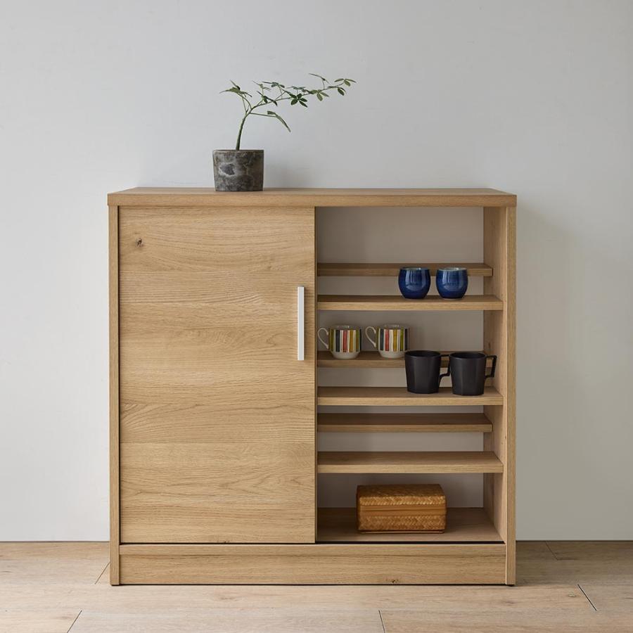 dinos（ディノス） 完成品 見せるも隠すも収納シリーズ 片引き戸 幅