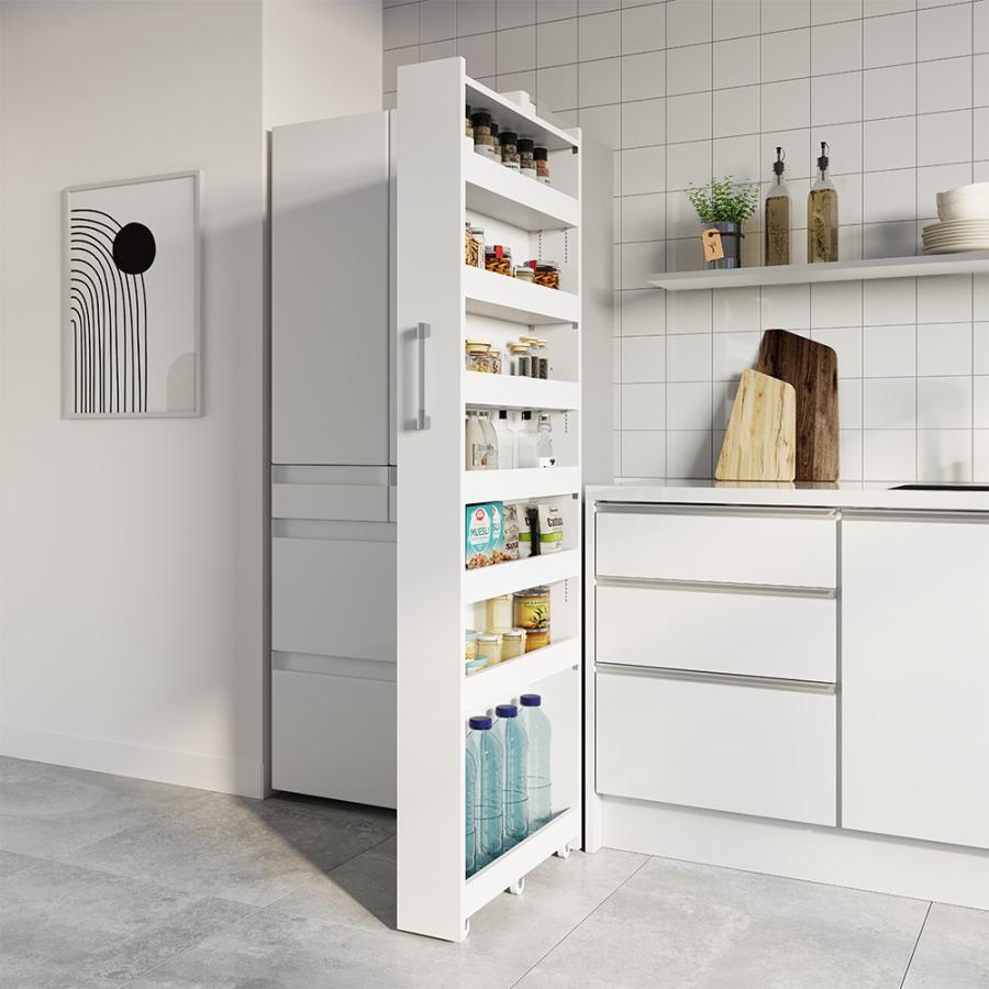 頑丈すき間ワゴン 35cm幅 完成品 日本製 隙間 ストッカー 収納 ストック ≪幅35cm≫ 42サイズから選べる すっきり隠せる頑丈隙間ワゴン 奥行55