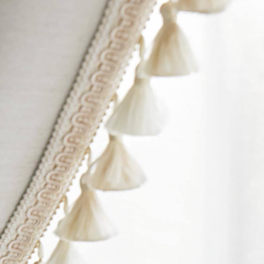 dinos ≪幅100cm×丈200cm≫フリンジ付き遮光カーテン（2枚組