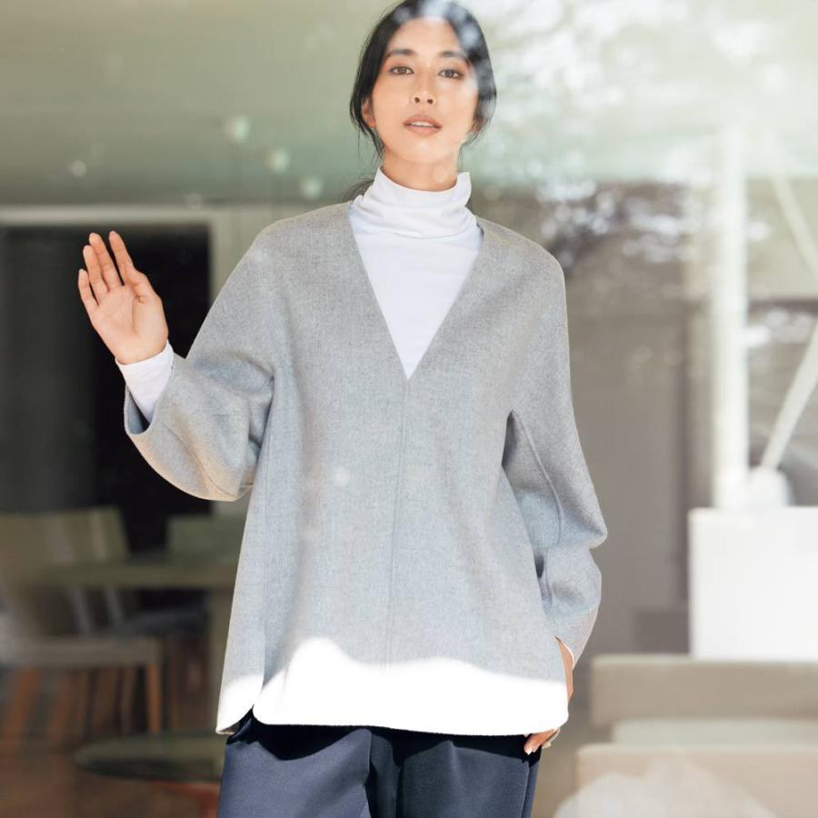 ファッション ワンピース チュニック ウールカシミヤ ダブルフェイス 一重仕立て チュニック ディノス Paypayモール店 通販 Paypayモール