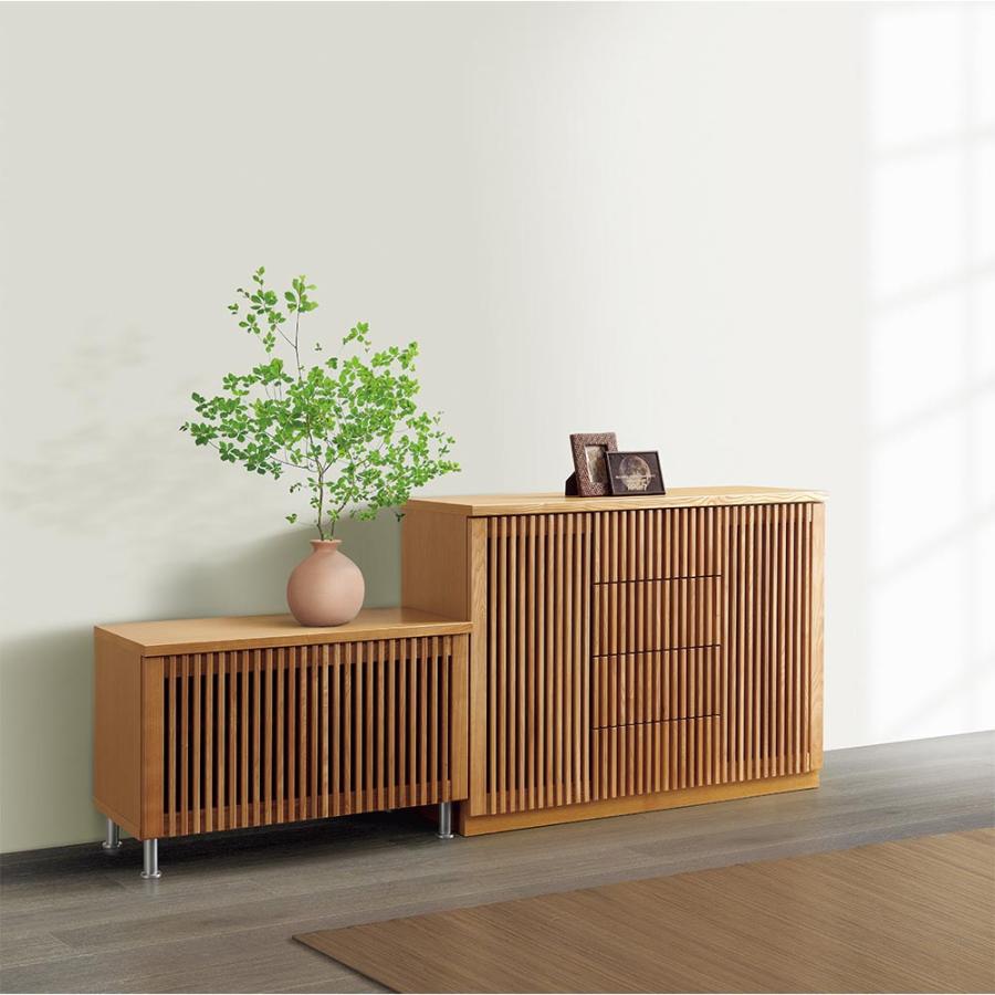 dinos（ディノス） 和モダン タモ天然木格子 リビング収納シリーズ