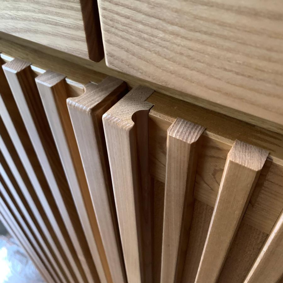 dinos（ディノス） 格子天然木仏壇キャビネット 高さ56cm リビング収納