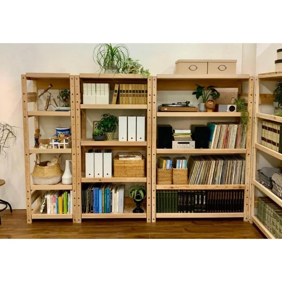 dinos（ディノス） 日田杉 天然木頑丈ラック ハイタイプ 幅90cm