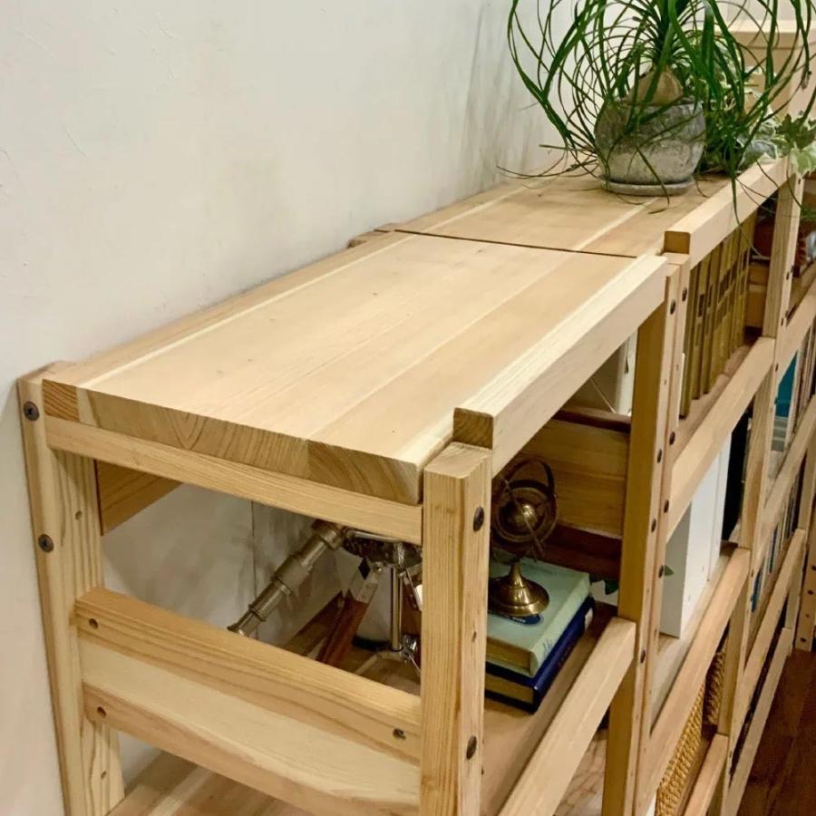 dinos（ディノス） 日田杉 天然木頑丈ラック ハイタイプ 幅90cm