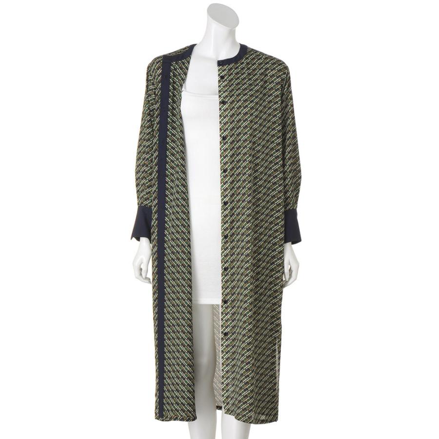 幾何学柄プリント バイカラーワンピース ワンピース マキシワンピース ロングワンピース 119102 dinos（ディノス） 幾何学柄プリント バイカラーワンピース ワンピース