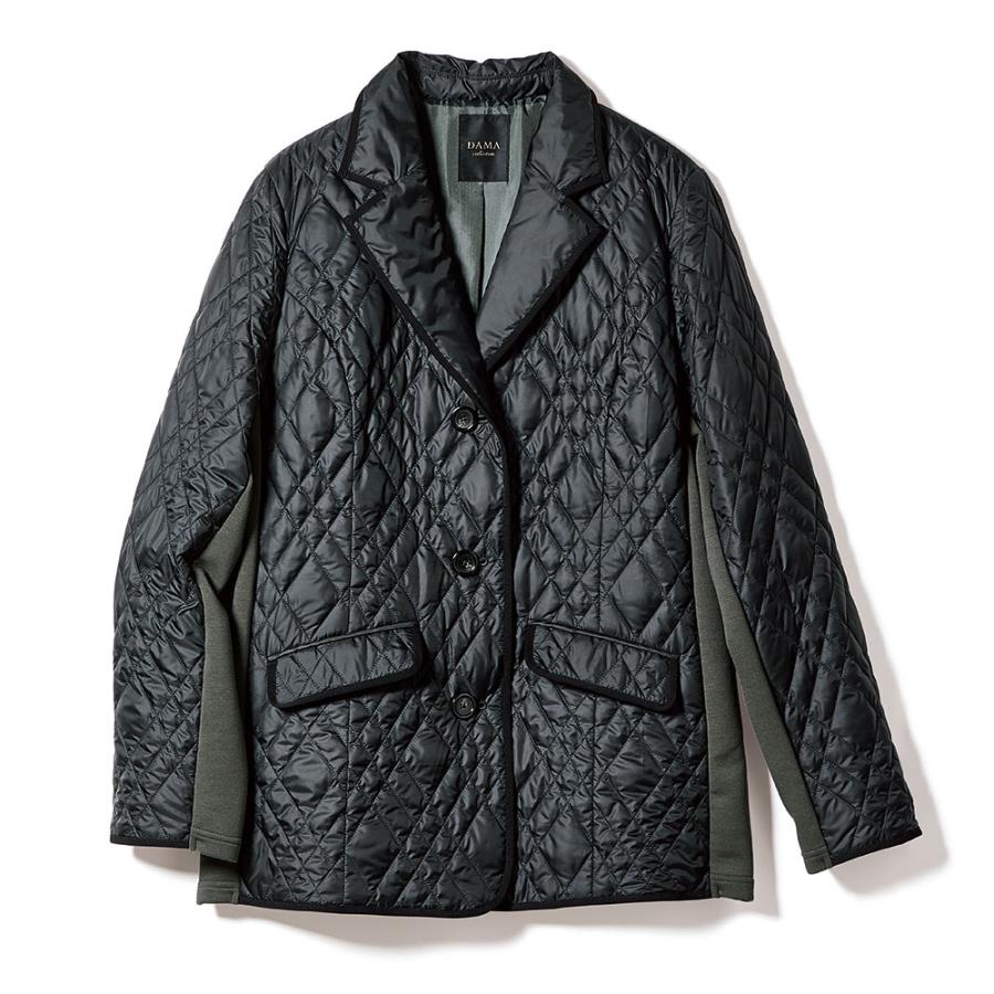 パイピング使い キルティング ダウンジャケット ジャケット テーラードジャケット 107501 dinos（ディノス） パイピング使い キルティング ダウンジャケット