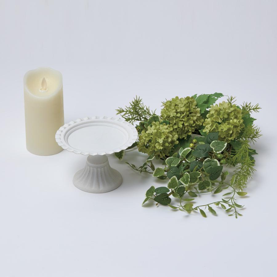 LEDキャンドル フェイクグリーン アレンジ インテリアグリーン 造花 フェイク 人工観葉植物 601754の画像