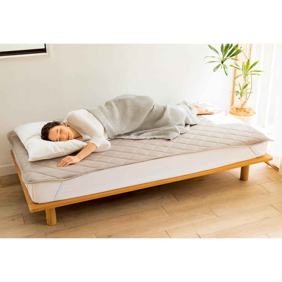 高質で安価 毛布 布団 寝具 ベッド ベッドパッド 594703 ダブル（シルキーエアロクッションパッド） 敷きパッド 敷きパッド