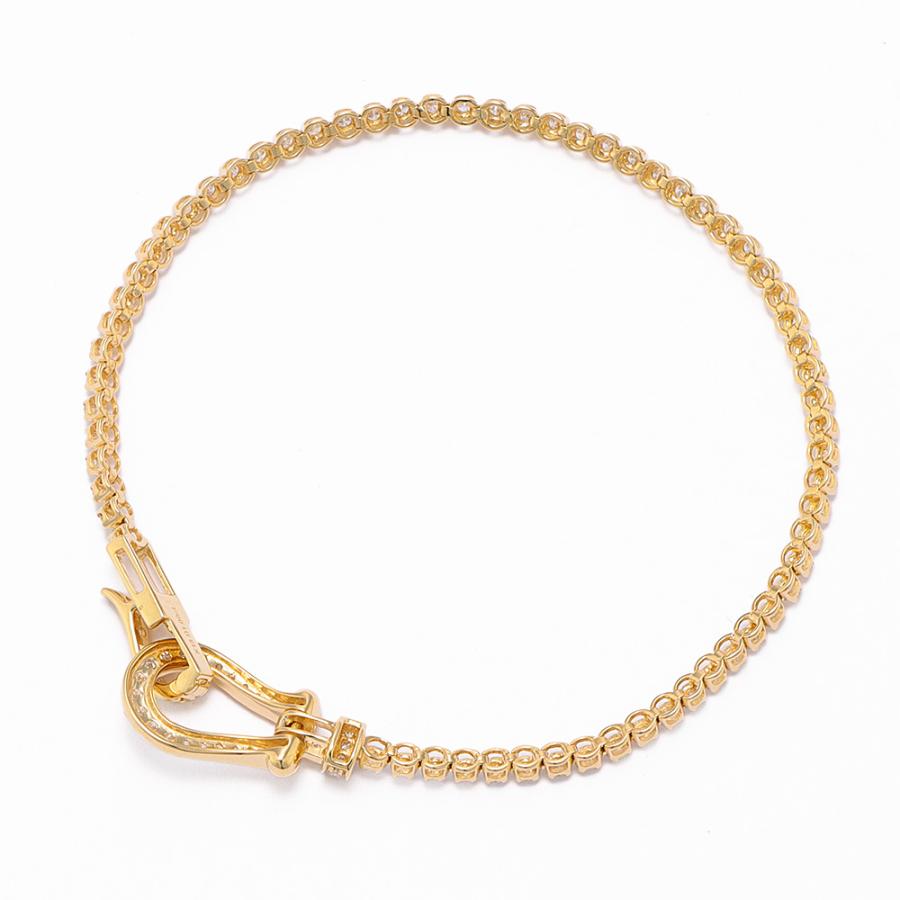 dinos（ディノス） K18 1ctダイヤ 馬蹄 ブレスレット ジュエリー