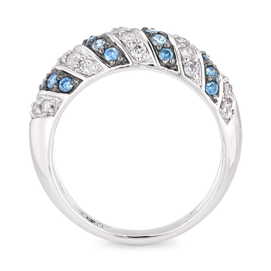 ジュエリー アクセサリー ダイヤモンド K18 K18WG 0.7ct ブルーダイヤ 
