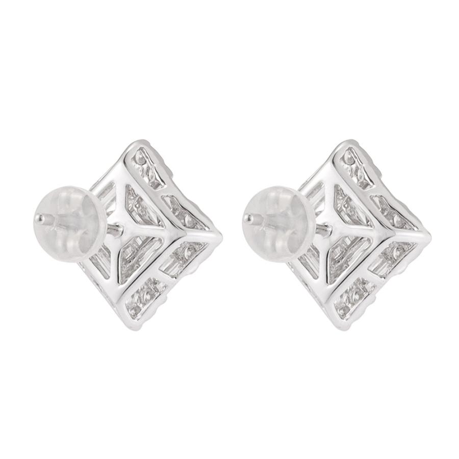 K18 0.8ctバゲットダイヤ ピアス ジュエリー アクセサリー ダイヤモンド J09607 ディノスの画像