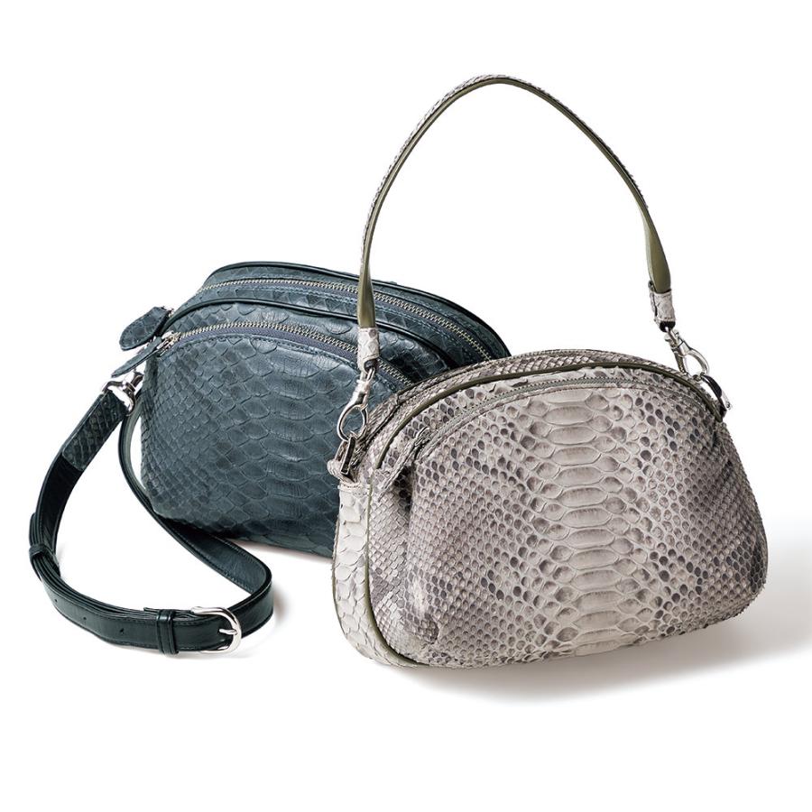 Laquju/ラクジュ パイソン 2WAY バッグ バッグ レザーバッグ 革バッグ 110401 dinos（ディノス） Laquju/ラクジュ パイソン 2WAY バッグ バッグ