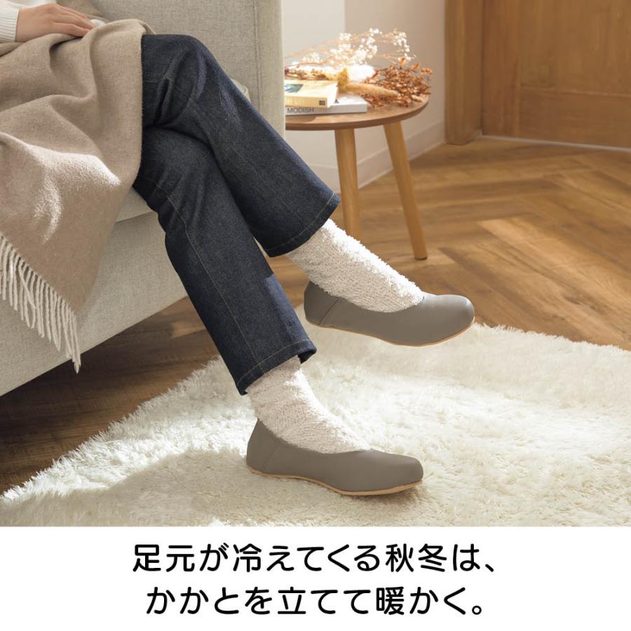 瀧本真奈美さんとつくった日本製バブーシュタイプのルームシューズ タオル スリッパ ルームシューズ 612471_5