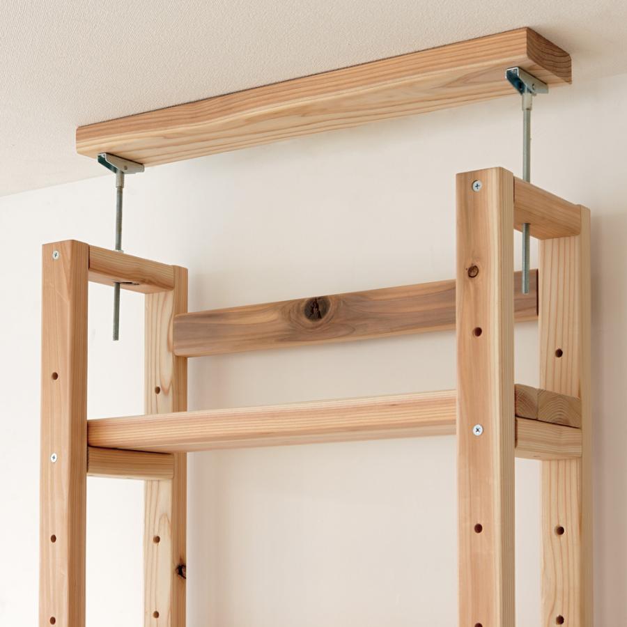 dinos（ディノス） 国産杉頑丈突っ張りラック（本棚） 幅99cm奥行22cm