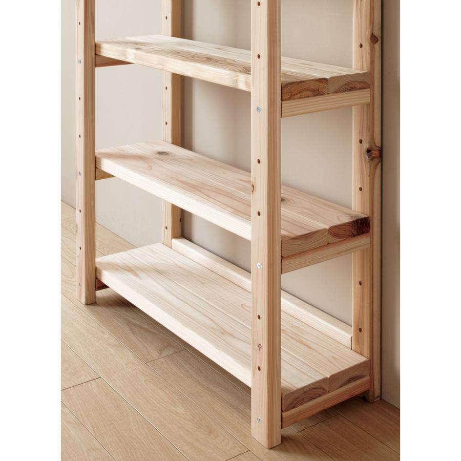 dinos（ディノス） 国産杉頑丈突っ張りラック（本棚） 幅99奥行27.5cm