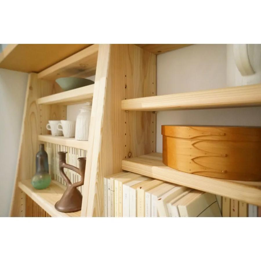 dinos（ディノス） 国産杉 薄型頑丈タワーシェルフ 幅90cm高さ179cm