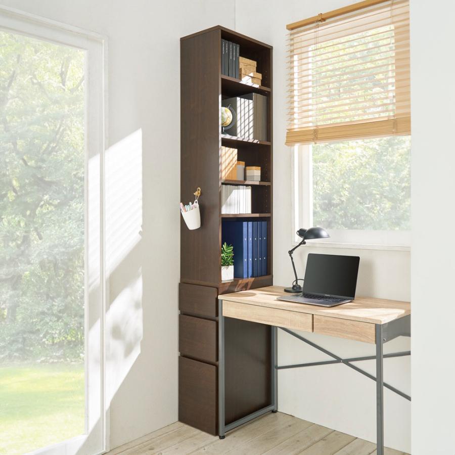 dinos（ディノス） ≪高さ150cm≫ デスクサイド収納ラック 幅30奥行