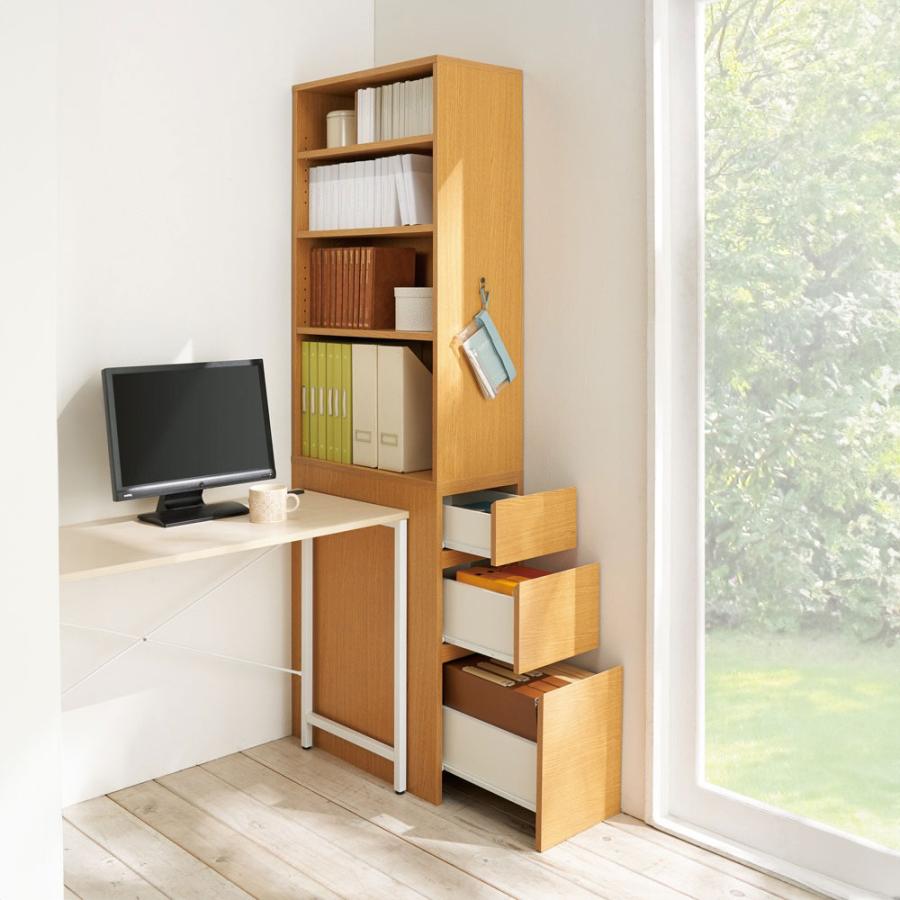 dinos（ディノス） ≪高さ210cm≫ デスクサイド収納ラック 幅30奥行