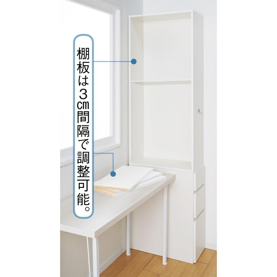 dinos（ディノス） ≪高さ210cm≫ デスクサイド収納ラック 幅30奥行