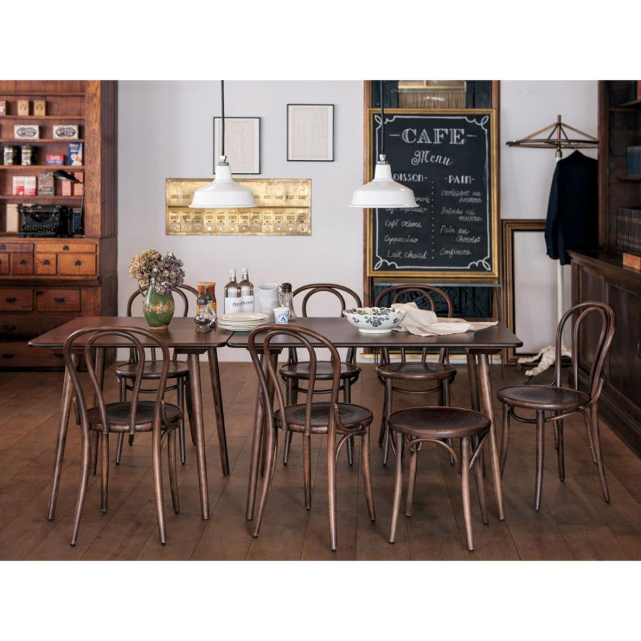 dinos アンティーク風テーパーダイニングテーブル 正方形 幅80cm×80cm