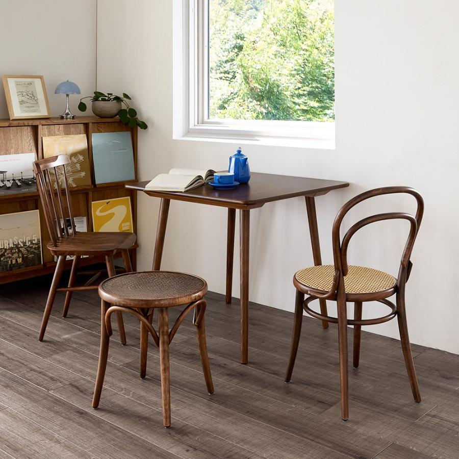 ② TON トン　クロスバックチェア　アンティーク　ヴィンテージ　チェコ　YK TON クロスバック ダイニングチェア アンティークホワイト 曲げ木