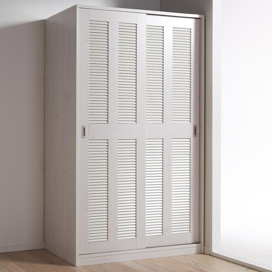 dinos（ディノス） 通気性の良い 引き戸ルーバーワードローブ 幅120cm