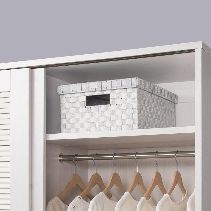 dinos（ディノス） 通気性の良い 引き戸ルーバーワードローブ 幅120cm