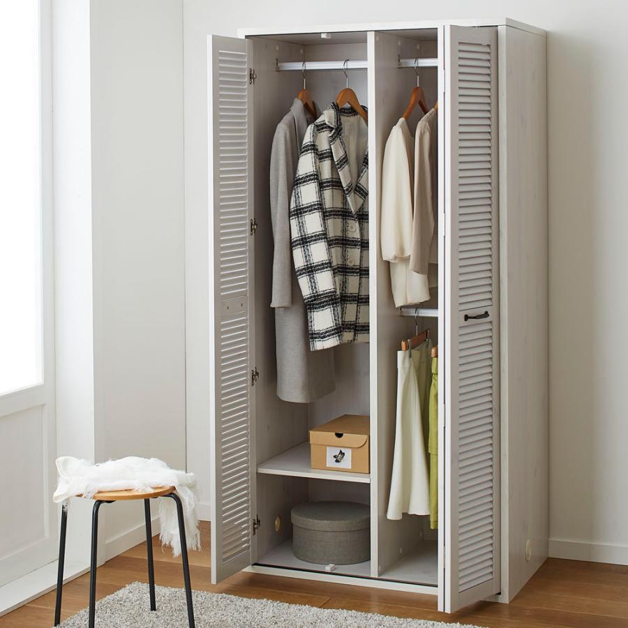 dinos ルーバー 折れ戸クローゼット クローゼット 幅90cm 衣類