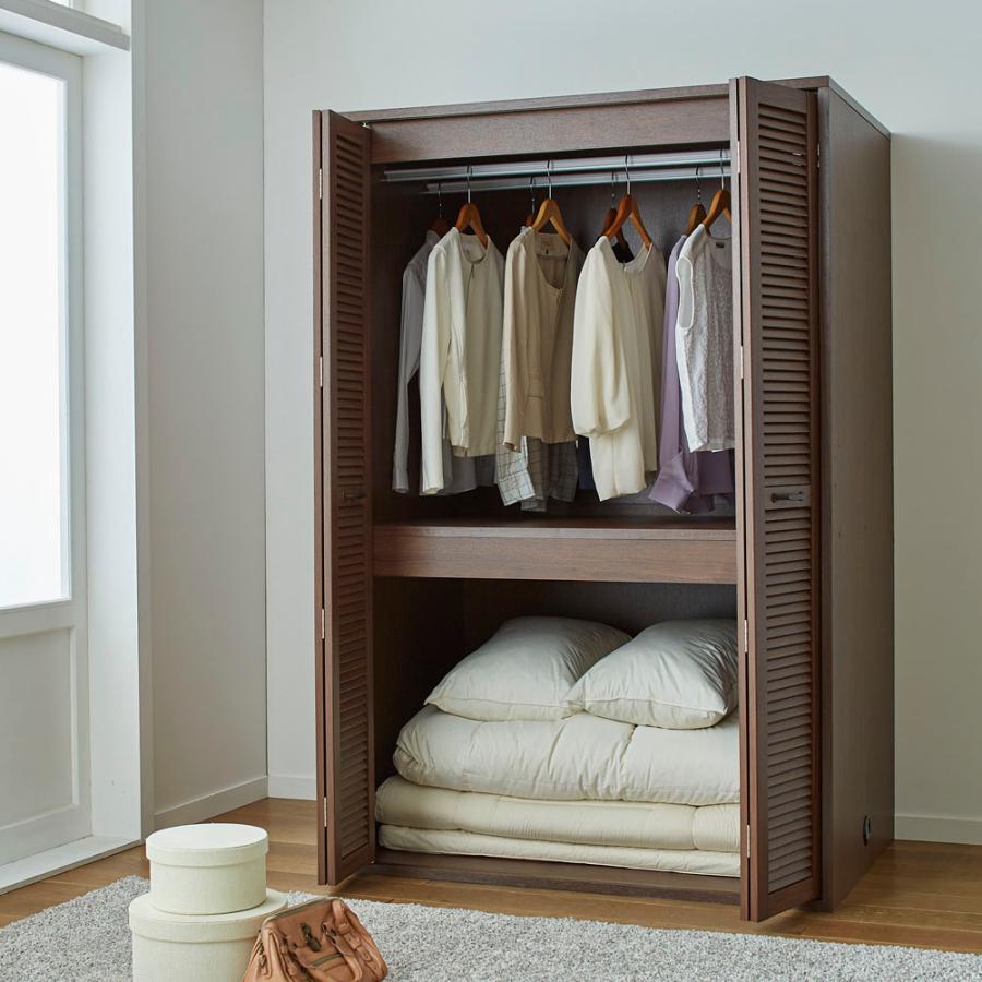 dinos（ディノス） ルーバー 折れ戸クローゼット 布団収納 幅120cm