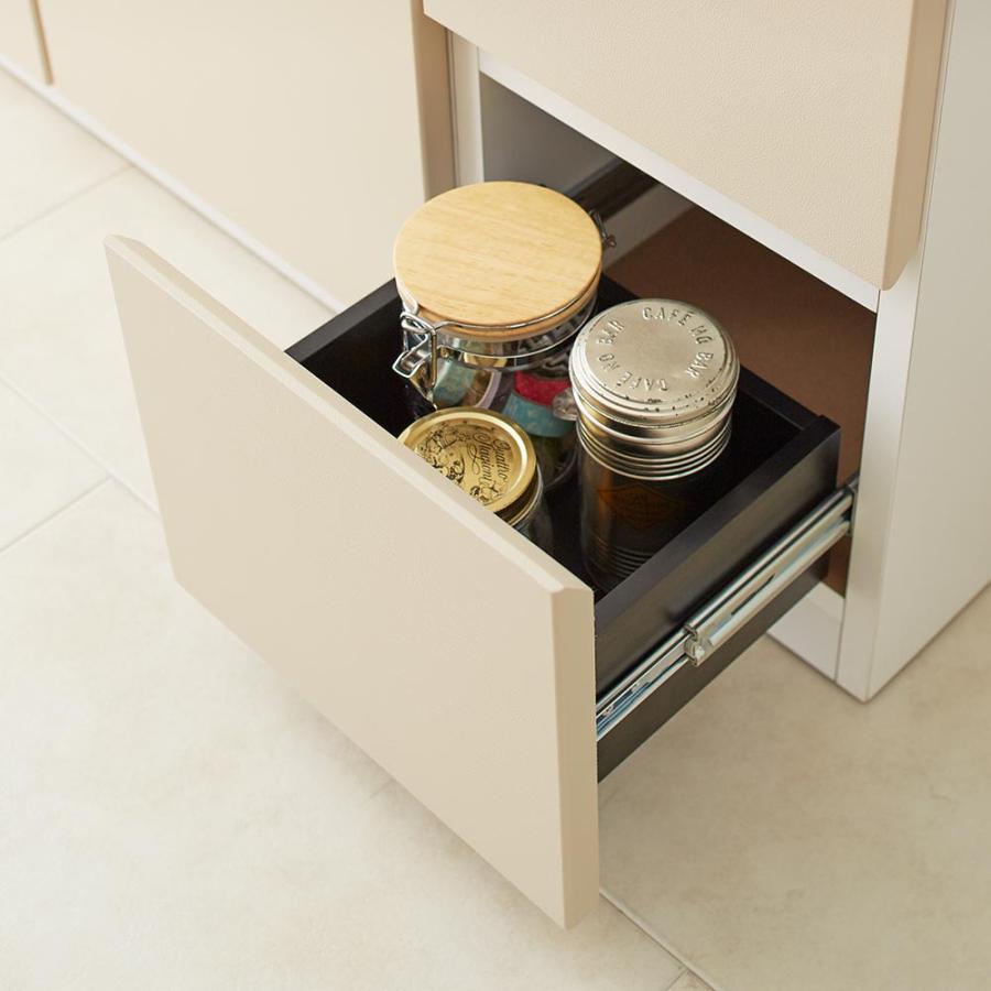 生活雑貨 Shkira/シュキラ 革調カウンター下収納庫 幅30cm チェスト高