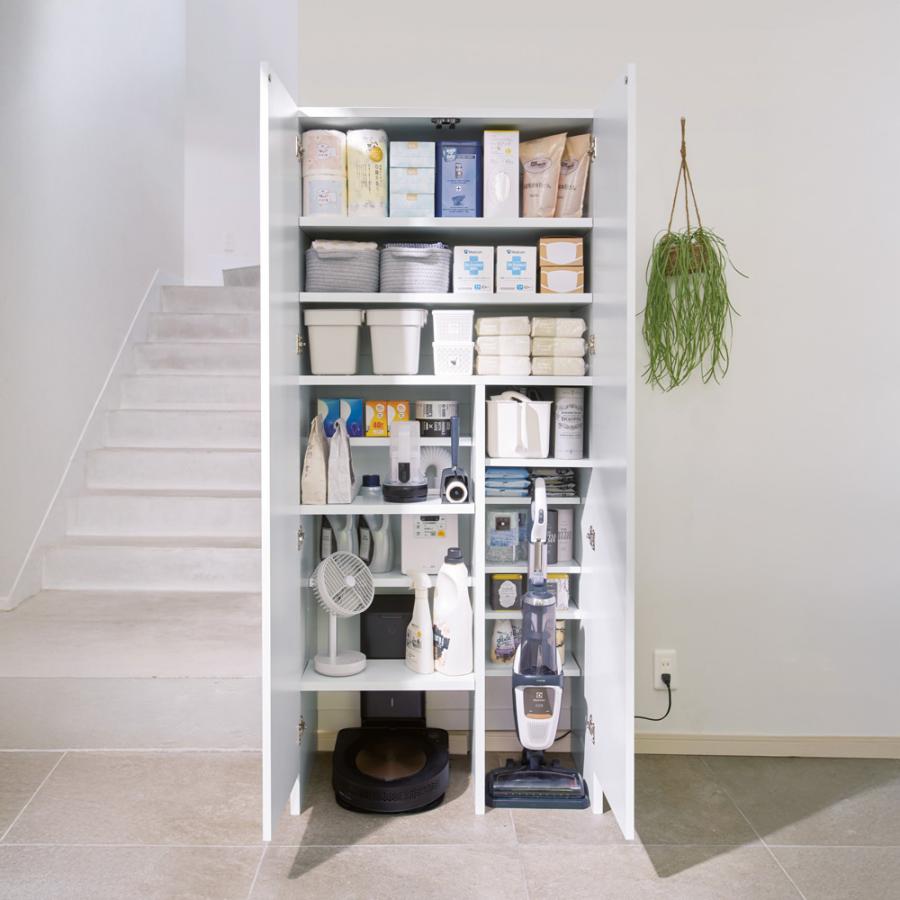 【定価：送料込46,900円】組立済み ディノス 大容量パントリー収納 dinos（ディノス） 生活用品をひとまとめ！大容量パントリー収納 幅