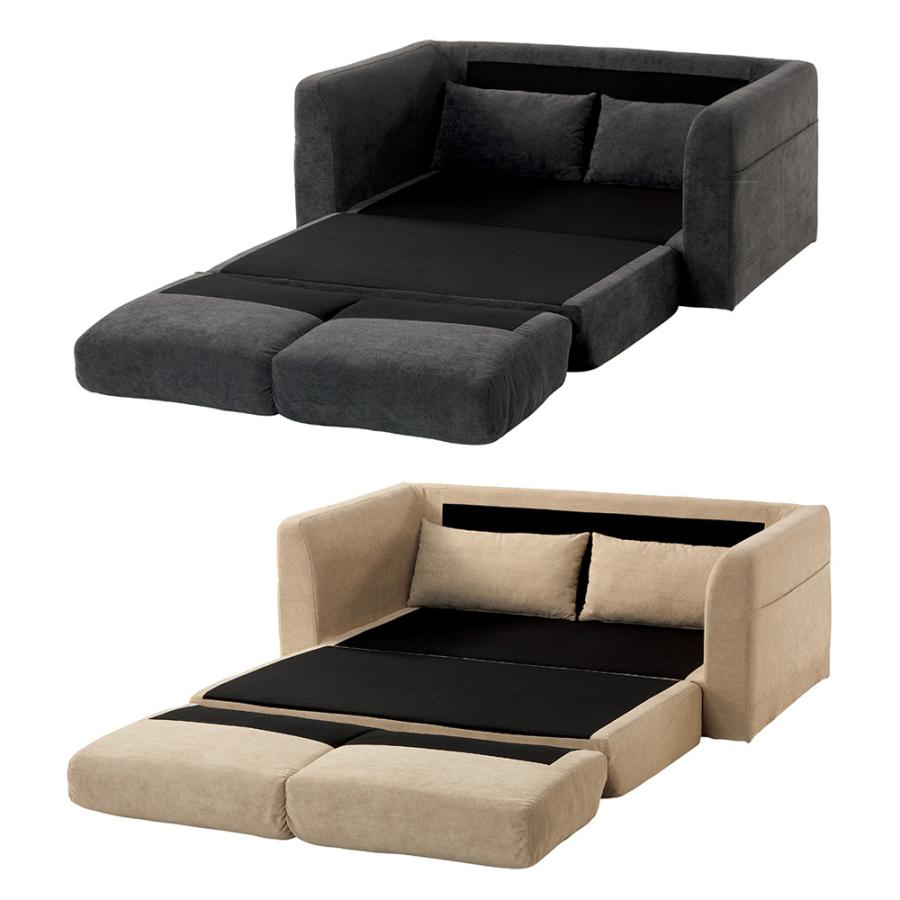 dinos（ディノス） 壁付けしたままワンタッチで変わる折りたたみソファ