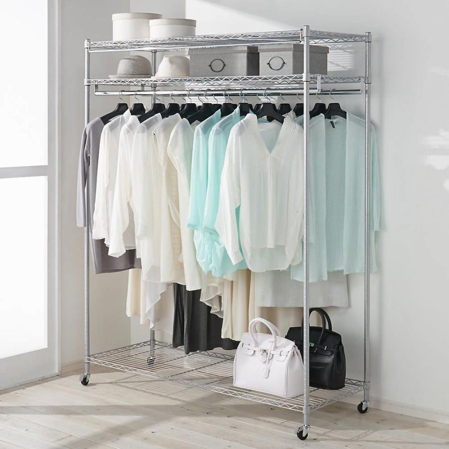 dinos（ディノス） 洗えるカバー付き 頑丈ハンガーラック ロータイプ