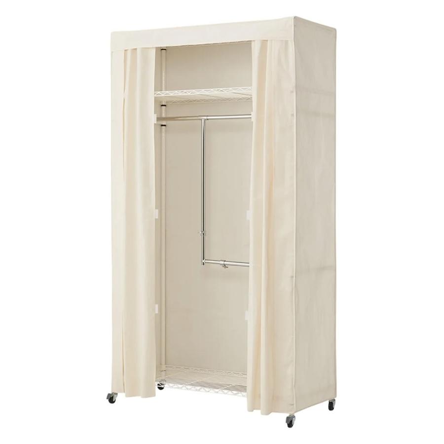 dinos（ディノス） 洗えるカバー付き 頑丈ハンガーラック 2段掛けハイ