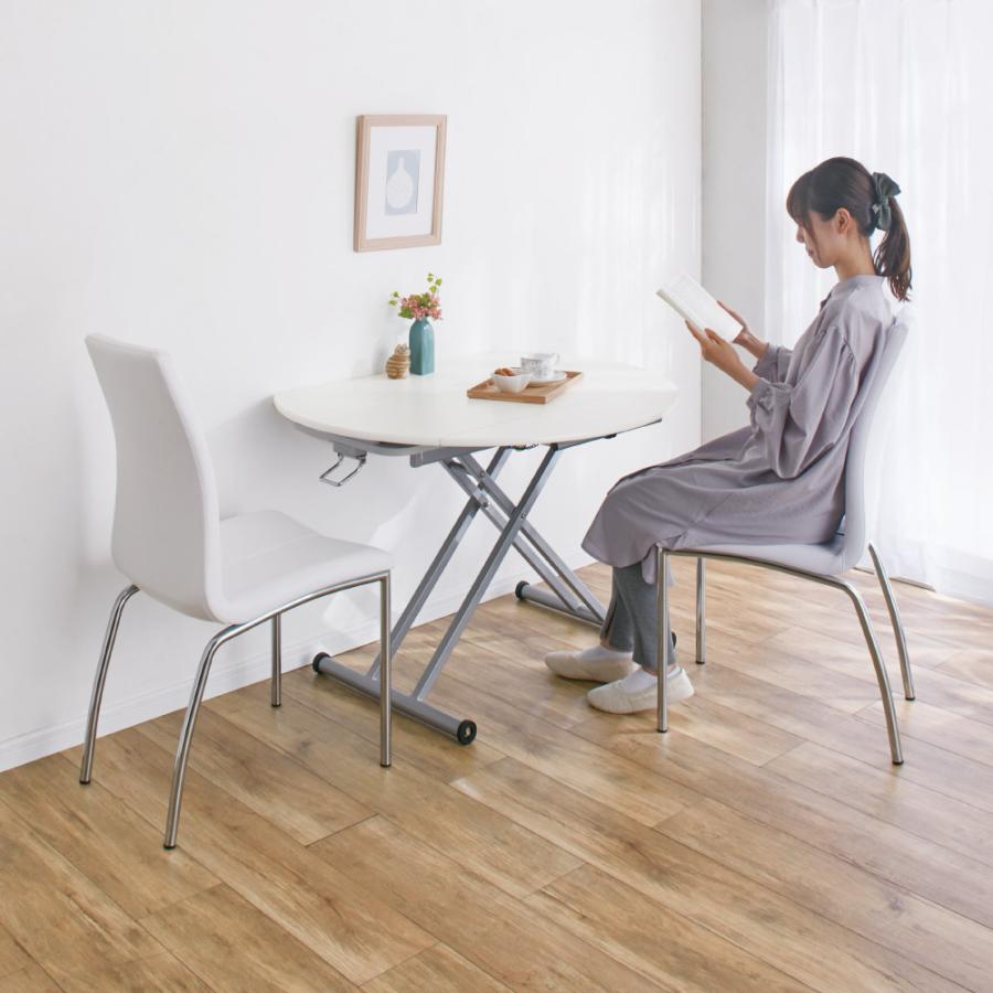 スマート伸長ダイニング ハイバックチェア 同色2脚組 椅子 チェア